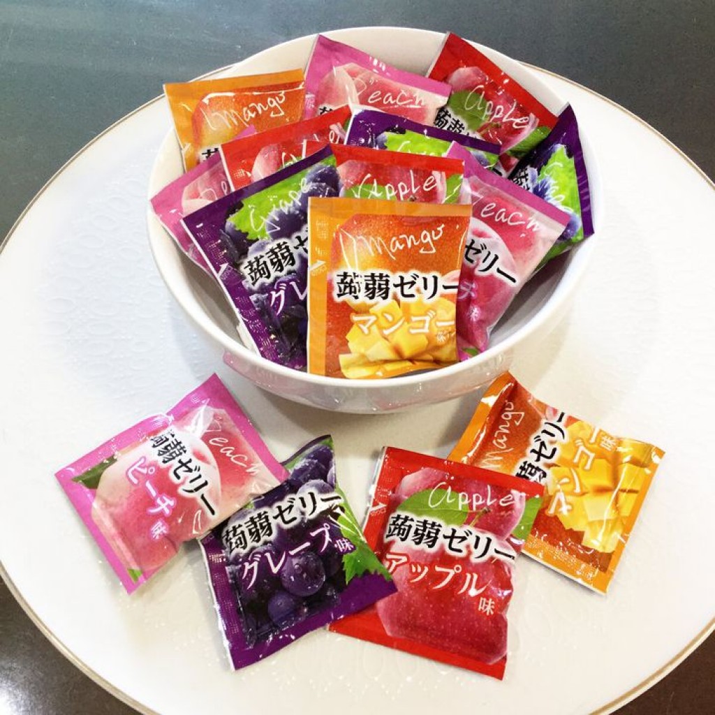 日本 COSTCO好市多限定 雪國四味水果蒟蒻果凍 64個入 蘋果 葡萄 芒果 蜜桃 點心 甜點 Q彈